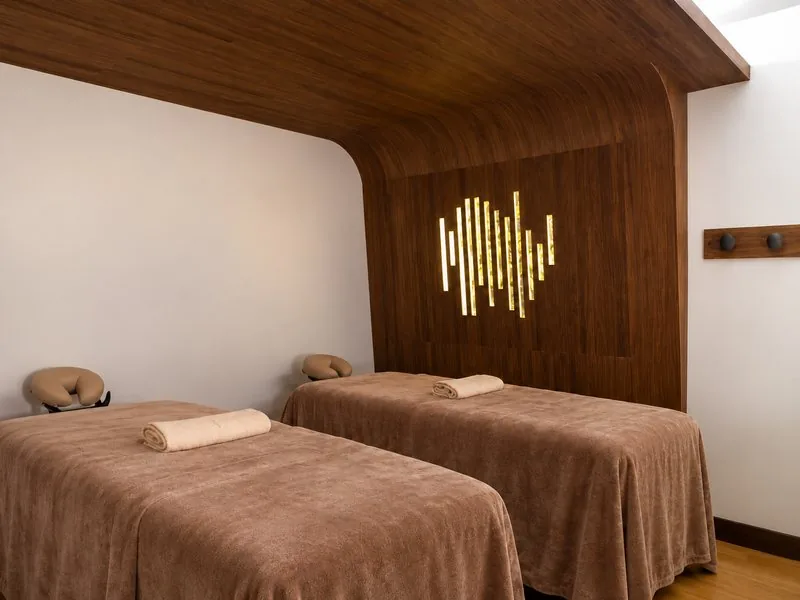 Couple treatment room with its wall of light, HEED Spa South Beach