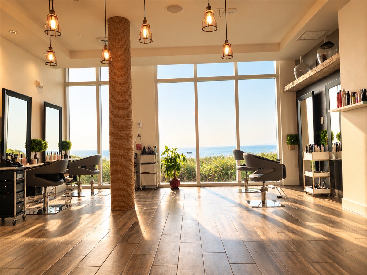 The hair salon facing the ocean, HEED Spa Hallandale Beach